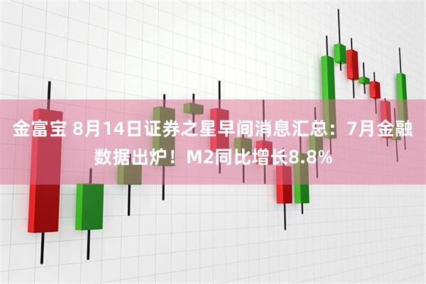 金富宝 8月14日证券之星早间消息汇总：7月金融数据出炉！M2同比增长8.8%